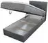 Sofnet Star Mini Boxspringbett mit Bettkasten, Bonell-Matratze & Topper, 90x200cm, Schwarz