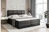 ALTDECOR Nova Boxspringbett 140x200cm H3 Matratze, Kunstleder Schwarz (800000504622)