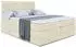 ALTDECOR Serene King Boxspringbett 120x200cm Samt Beige H3/H4 (800001227202)