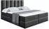 ALTDECOR BOXI1 Boxspringbett 160x200cm Kunstleder Schwarz H3 Matratze (800000646294)