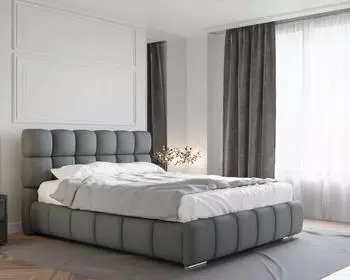 Panda Möbel BLISS Polsterbett mit Bettkasten, Taschenfederkernmatratze mit Kokos, 160x200cm