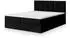 Masseno MERIL Boxspringbett 180x200cm mit Matratze und Topper, Schwarz (MERIL 180X200 CM KRONOS 07)