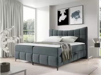 Mirjan24 Boxspringbett Nova mit zwei Bettk&auml;sten, Topper H3, 120x200cm (Nova)