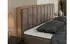 MKS Meble Bellissimo King Boxspringbett 200x200 mit Bettkasten, Velvet Braun, H3, Wotan Eiche Rahmen