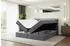 ALTDECOR Celestia Boxspringbett mit Matratze H3, Topper & Lattenrost, Dunkelgrau Samt, 160x200cm
