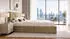 Marpur Aura Polsterbett mit Bettkasten und Lattenrost, Velourstoff, Braun, 200x200cm