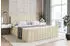 ALTDECOR EDITA-Z Boxspringbett mit Fußteil, Beige, 140x200cm (EDITA-Z)