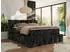 MKS Meble Nira King Boxspringbett 160x200cm mit Bettkasten & Topper, H4, Dunkelgrau Plüsch