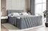ALTDECOR Ernina-Z King Boxspringbett 180x200cm Samt Grau H3/H4 Matratzen (ERNINA-Z KING)