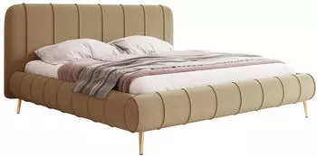 Mirjan24 Slim XI Polsterbett mit Bettkasten und Holzlattenrost, 180x200cm