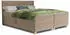 Sofnet Fren Boxspringbett mit 2 Bettkästen, Bonell-Matratze & Topper, Beige, 160x200cm