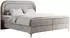 MKS Meble EIRA Boxspringbett 180x200cm Beige mit Bettkästen, Metallbeine (H3)