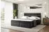 ALTDECOR Celestia Boxspringbett mit Matratze H4, Topper & Lattenrost, Kunstleder Schwarz, 160x200cm