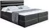 ALTDECOR Celestia Boxspringbett mit Matratze H4, Topper & Lattenrost, Kunstleder Schwarz, 160x200cm