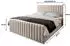 Masseno Arion Boxspringbett 140x200cm mit Matratze und Topper, Grau (PAROS 06)