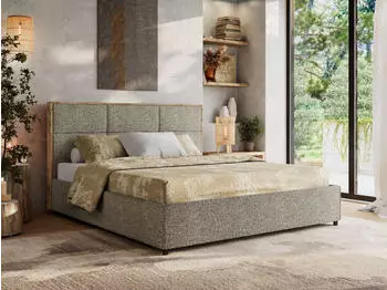 MKS Meble Lerio Classic Polsterbett mit Bettkasten & Lattenrost, Gasdruckfedern, 160x200cm