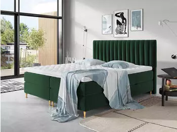 Mirjan24 Elegance Boxspringbett Doppelbett mit Bettk&auml;sten und Topper, 160x200cm