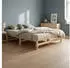 Homestyle4u Palettenbett 120x200cm Kiefer massiv mit Lattenrost (3132)