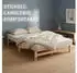 Homestyle4u Palettenbett 120x200cm Kiefer massiv mit Lattenrost (3132)
