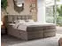 MKS Meble Gold 10 King Boxspringbett mit Bettkasten, Braun Velvet, 140x200cm (H4)