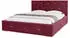 Marpur Golden Premium Polsterbett mit Bettkasten und Lattenrost, Velourstoff, Lila, 120x200cm