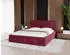 Marpur Golden Premium Polsterbett mit Bettkasten und Lattenrost, Velourstoff, Lila, 120x200cm