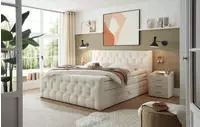 ED EXCITING DESIGN Boxspringbett ""Cashfield", inkl. zwei Bettk&auml;sten & Topper"