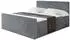 ALTDECOR TOLO-Z Boxspringbett 160x200 Cord Dunkelgrau mit Bonell-Federkernmatratze H3, Topper, Bettkästen