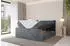 ALTDECOR TOLO-Z Boxspringbett 160x200 Cord Dunkelgrau mit Bonell-Federkernmatratze H3, Topper, Bettkästen