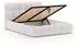 Beautysofa CLEO Polsterbett mit Bettkasten, 180x200cm, Beige (Prime 02)