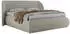 MKS Meble Caela Classic Polsterbett mit Bettkasten & Gasdruckfeder, Hellgrau, 200x200cm