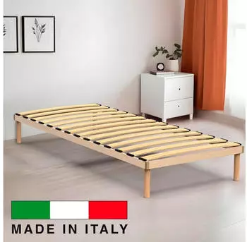 Coemo Pyxis Bettgestell mit Lattenrost 90x200cm Massivholz Buche (PYXIS)
