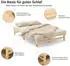 Homestyle4u Palettenbett Massivholz Kiefer 120x200cm mit Lattenrost (3165)