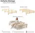 Homestyle4u Palettenbett Massivholz Kiefer 120x200cm mit Lattenrost (3165)