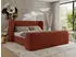 MKS Meble Emora Classic Duo Polsterbett mit Lattenrost 140x200 Orange Plüsch