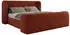 MKS Meble Emora Classic Duo Polsterbett mit Lattenrost 140x200 Orange Plüsch