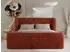MKS Meble Emora Classic Duo Polsterbett mit Lattenrost 140x200 Orange Plüsch