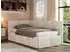 MKS Meble ARVO Jugendbett 90x200 Polsterbett mit Bettkasten, Beige Velvet (ARVO)