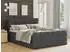 Sofnet Best Lux Boxspringbett mit Fußteil, 2 Bettkästen, Bonell-Matratze, 180x200cm, Dunkelgrau (Inari 94)