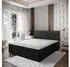 Masseno Cevano Boxspringbett 180x200cm mit Bonell-Matratze und Topper, Schwarz (CEVANO 180x200 CM COSMIC 100)