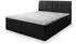 Masseno Cevano Boxspringbett 180x200cm mit Bonell-Matratze und Topper, Schwarz (CEVANO 180x200 CM COSMIC 100)