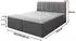 Masseno Cevano Boxspringbett 180x200cm mit Bonell-Matratze und Topper, Schwarz (CEVANO 180x200 CM COSMIC 100)