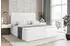 ALTDECOR Serene Boxspringbett mit Matratze H3, Topper, Bettkasten, 140x200cm, Weiß Kunstleder