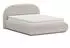 Beautysofa Motti Polsterbett mit Bettkasten, Bouclé Beige, 140x200cm (MOTTI)