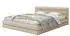 Selsey Alegre Polsterbett mit Bettkasten, Chenille-Bezug, Hellbeige, 160x200cm