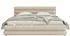 Selsey Alegre Polsterbett mit Bettkasten, Chenille-Bezug, Hellbeige, 160x200cm