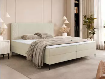 Mirjan24 Boxspringbett Portes mit Bettkasten, Bonellfederkern H3, 140x200cm (Portes)