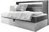 Mirjan24 Boxspringbett Gold Junior 2 90x200cm mit Bettkasten, Beleuchtung, Bonellfederkern H3 (Soft 017 + Fresh 14)
