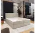Masseno PELLIO Boxspringbett 160x200cm mit Bonell-Matratze und Topper, Beige (PELLIO 160X200 CM QUELLE 05)