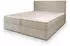 Masseno PELLIO Boxspringbett 160x200cm mit Bonell-Matratze und Topper, Beige (PELLIO 160X200 CM QUELLE 05)